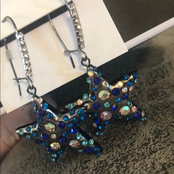 Betsey Johnson earrings celestial star - Picture 5 of 6